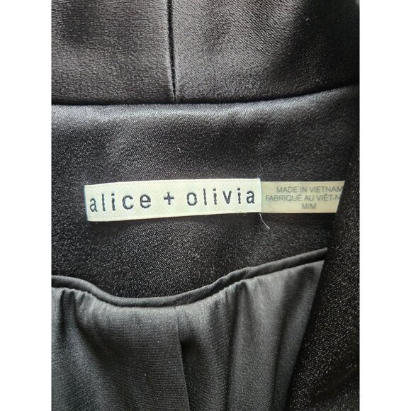 Alice + Olivia Black Jace Oversized Blazer Size Medium - Picture 8 of 10